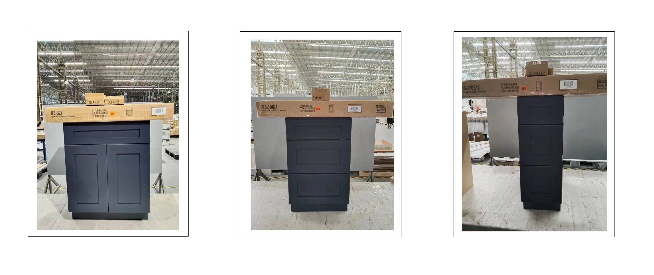 Black shaker cabinets