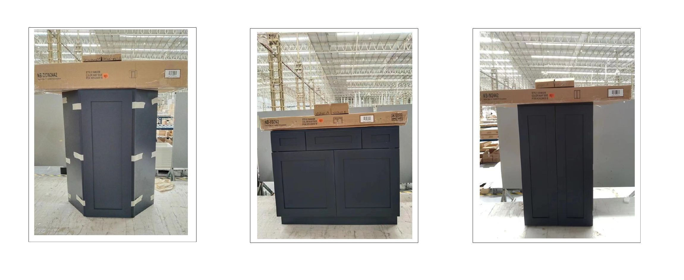 Black shaker cabinets