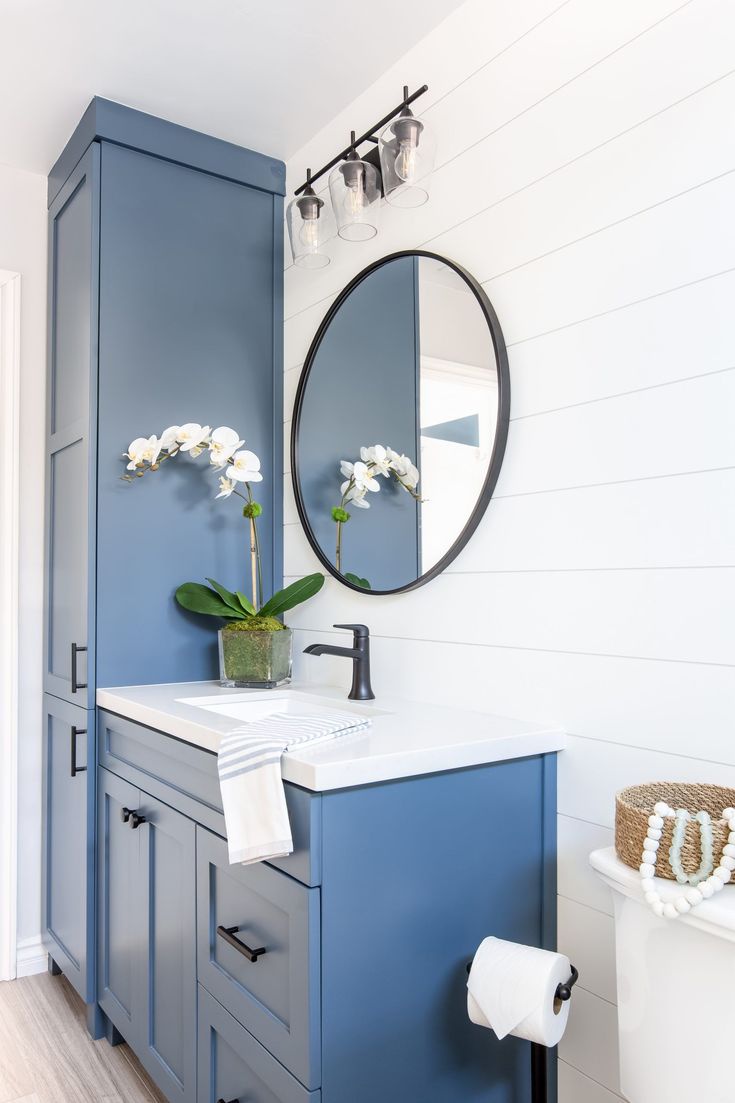 Linen closet bathroom cabinet