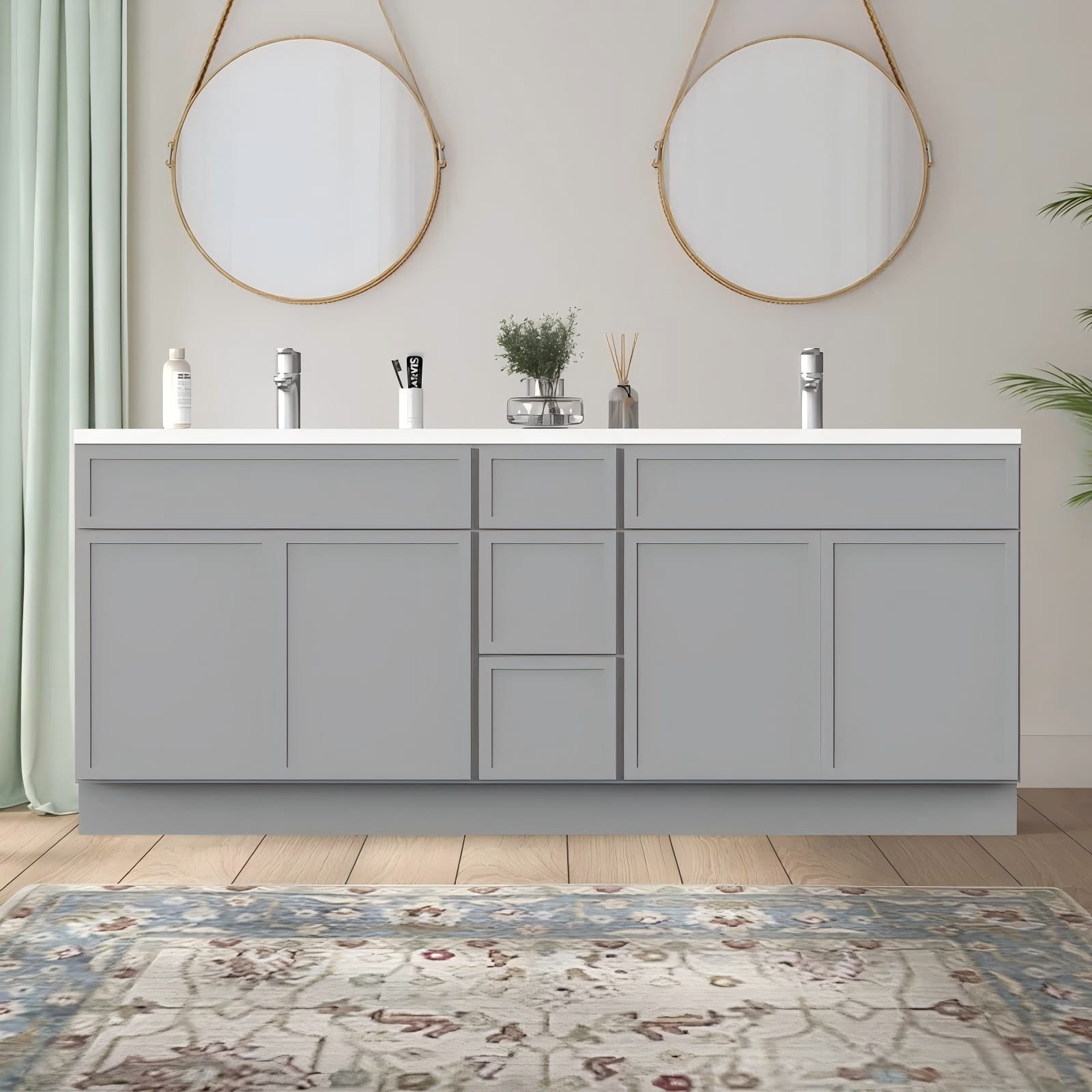 double sink bathroom cabinets