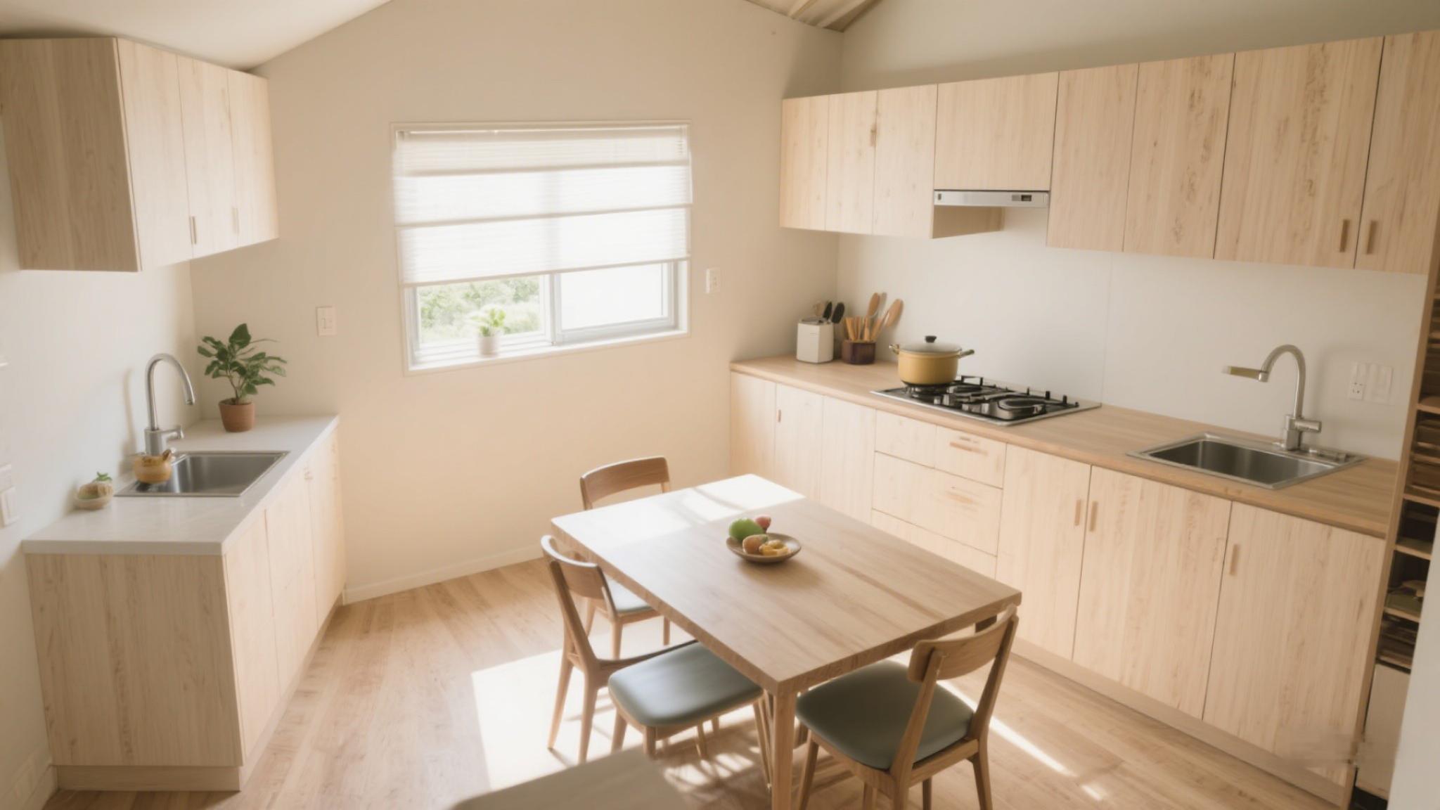 natural wood kitchen 