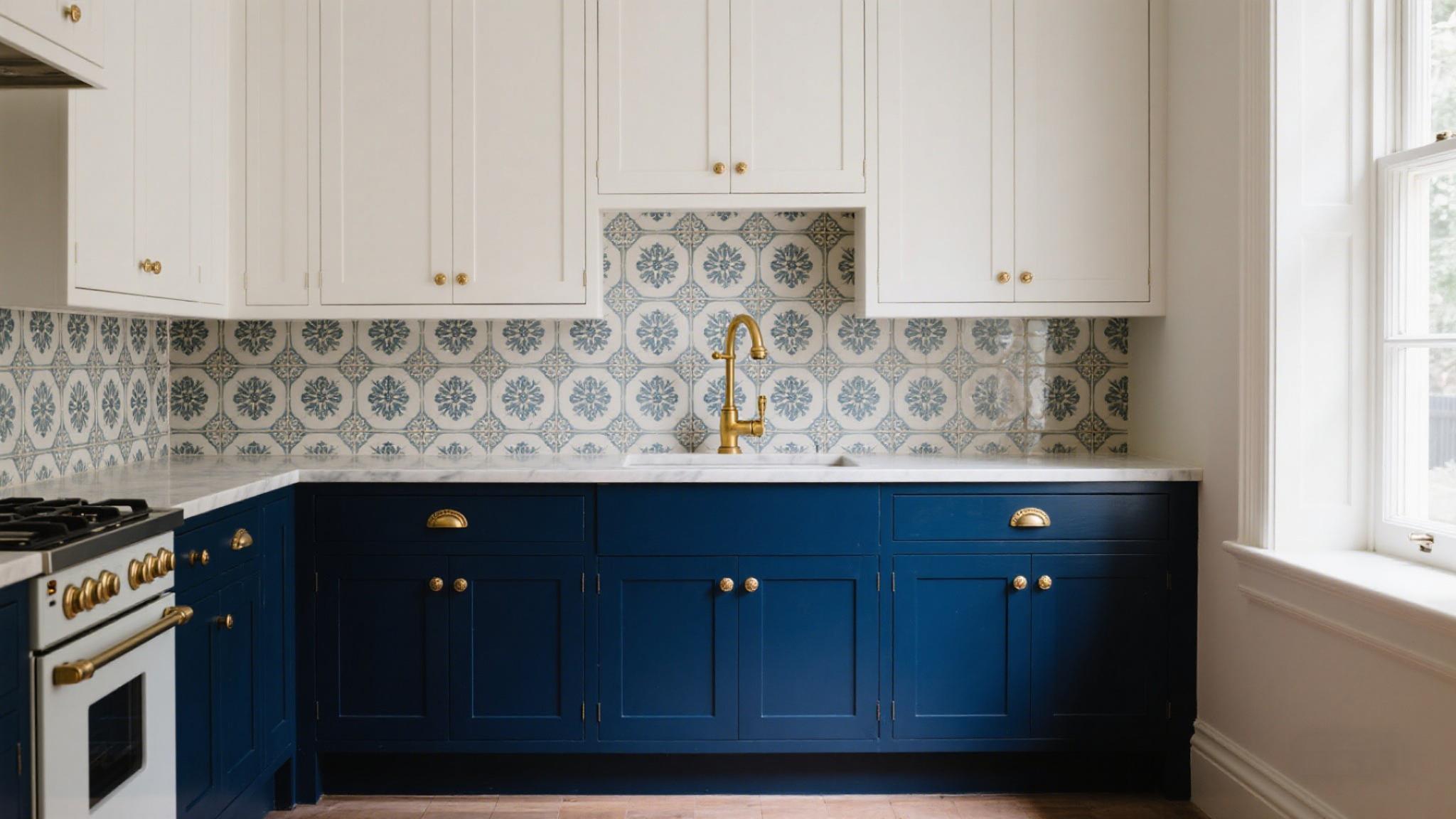 navy blue kitchen 