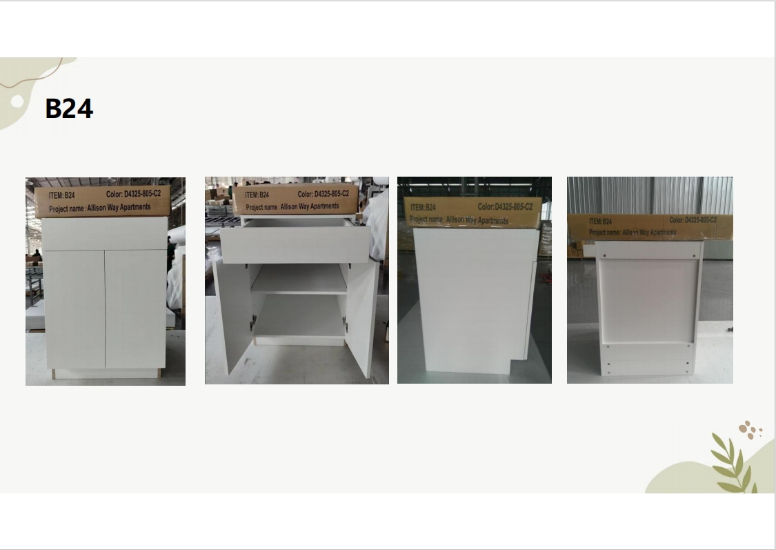 Flat frameless cabinet B24