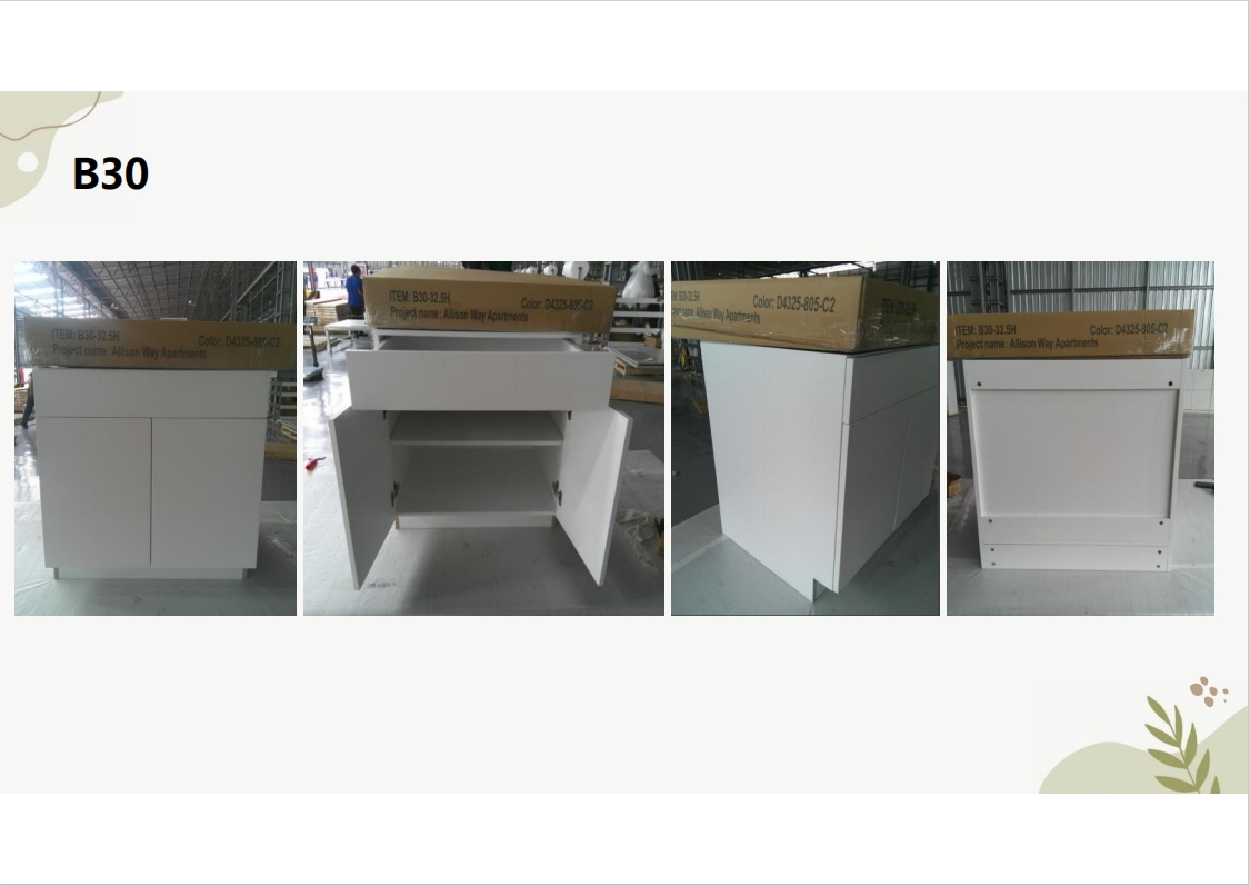Flat frameless cabinet B30