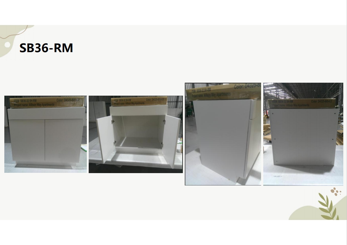 Flat frameless cabinet SB36-RM