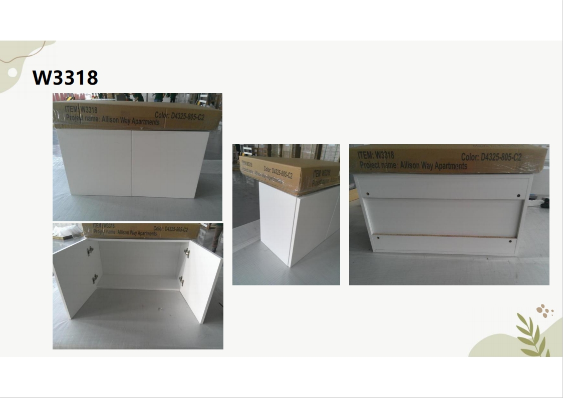 Flat frameless cabinet W3318
