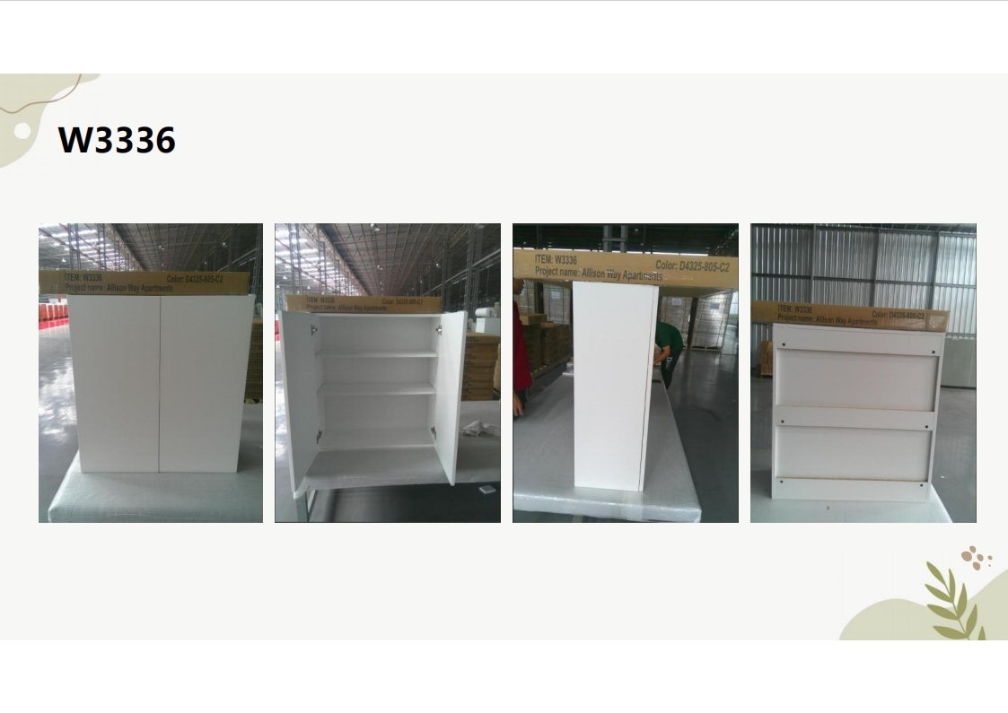 Flat frameless cabinet W3336