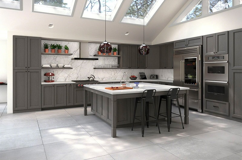 kitchen open shelving 
